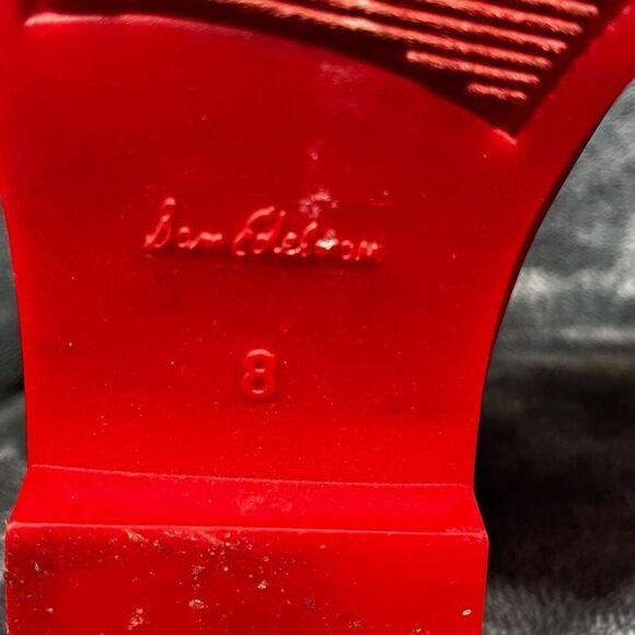 💚 Sam Edelman matte red ankle Rain Boots 8W - Picture 7 of 8